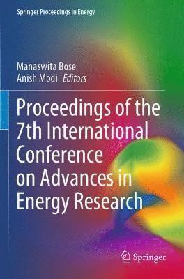 Proceedings of the 7th International Conference on Advances in Energy Research 1