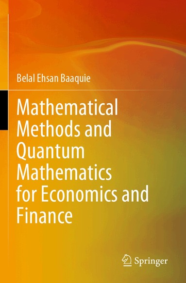 Belal Ehsan Baaquie - Mathematical Methods and Quantum Mathematics for Economics and Finance, Häftad