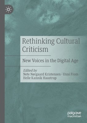 bokomslag Rethinking Cultural Criticism