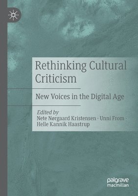 Rethinking Cultural Criticism 1