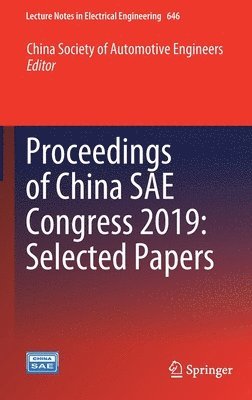 Proceedings of China SAE Congress 2019: Selected Papers 1