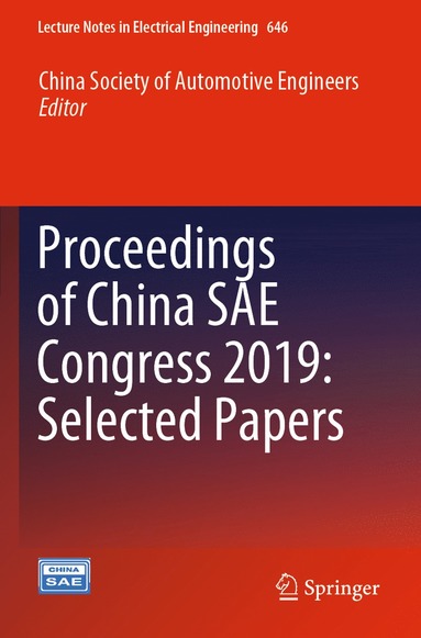 bokomslag Proceedings of China SAE Congress 2019: Selected Papers