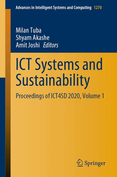 Milan Tuba, Shyam Akashe, Amit Joshi - ICT Systems and Sustainability, Häftad