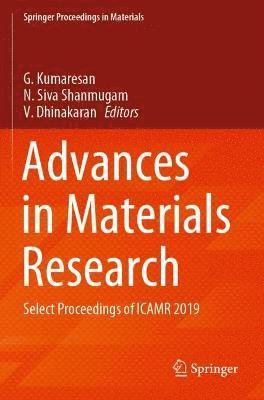G. Kumaresan, N. Siva Shanmugam, V. Dhinakaran - Advances in Materials Research, Häftad