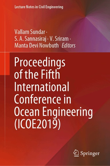 Vallam Sundar, S. A. Sannasiraj, V. Sriram, Manta Devi Nowbuth - Proceedings of the Fifth International Conference in Ocean Engineering (ICOE2019), Inbunden