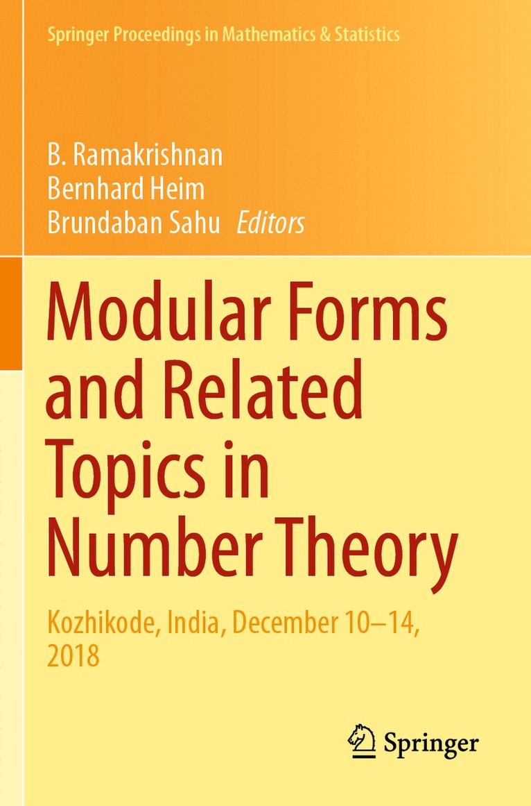 Modular Forms and Related Topics in Number Theory 1