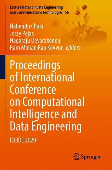 bokomslag Proceedings of International Conference on Computational Intelligence and Data Engineering