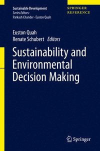 bokomslag Sustainability and Environmental Decision Making