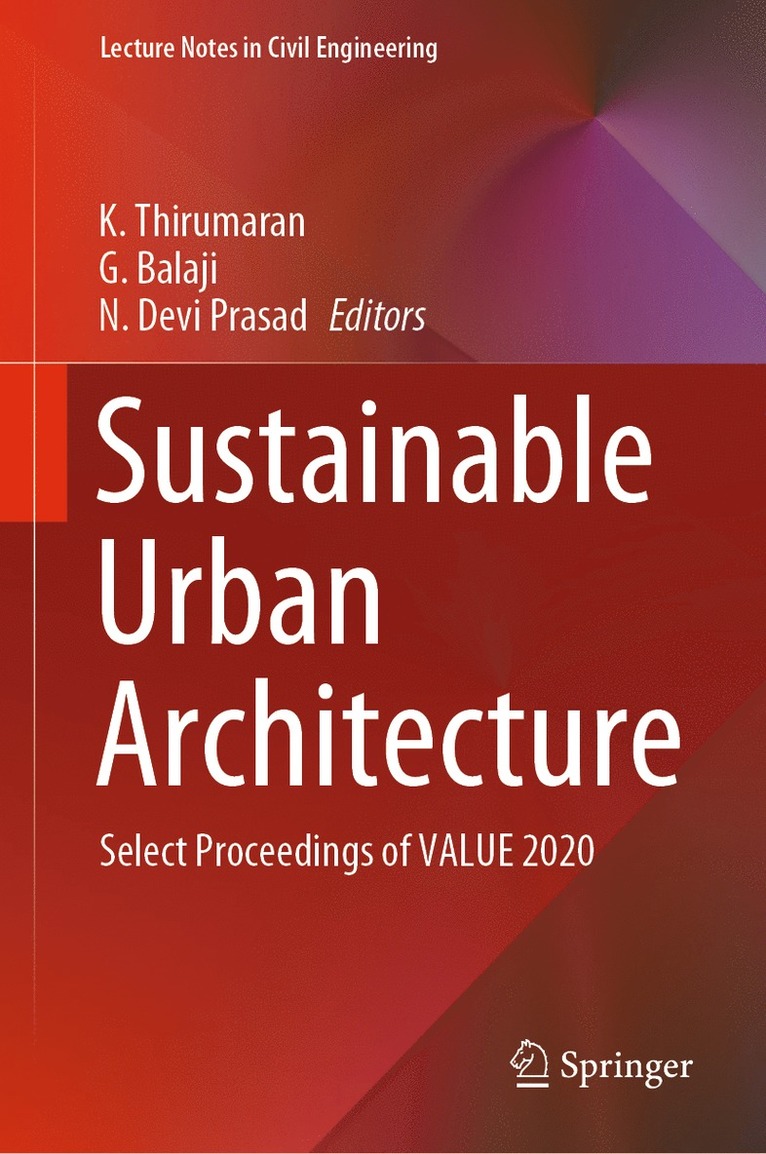 K. Thirumaran, G. Balaji, N. Devi Prasad - Sustainable Urban Architecture, Inbunden