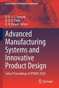 bokomslag Advanced Manufacturing Systems and Innovative Product Design