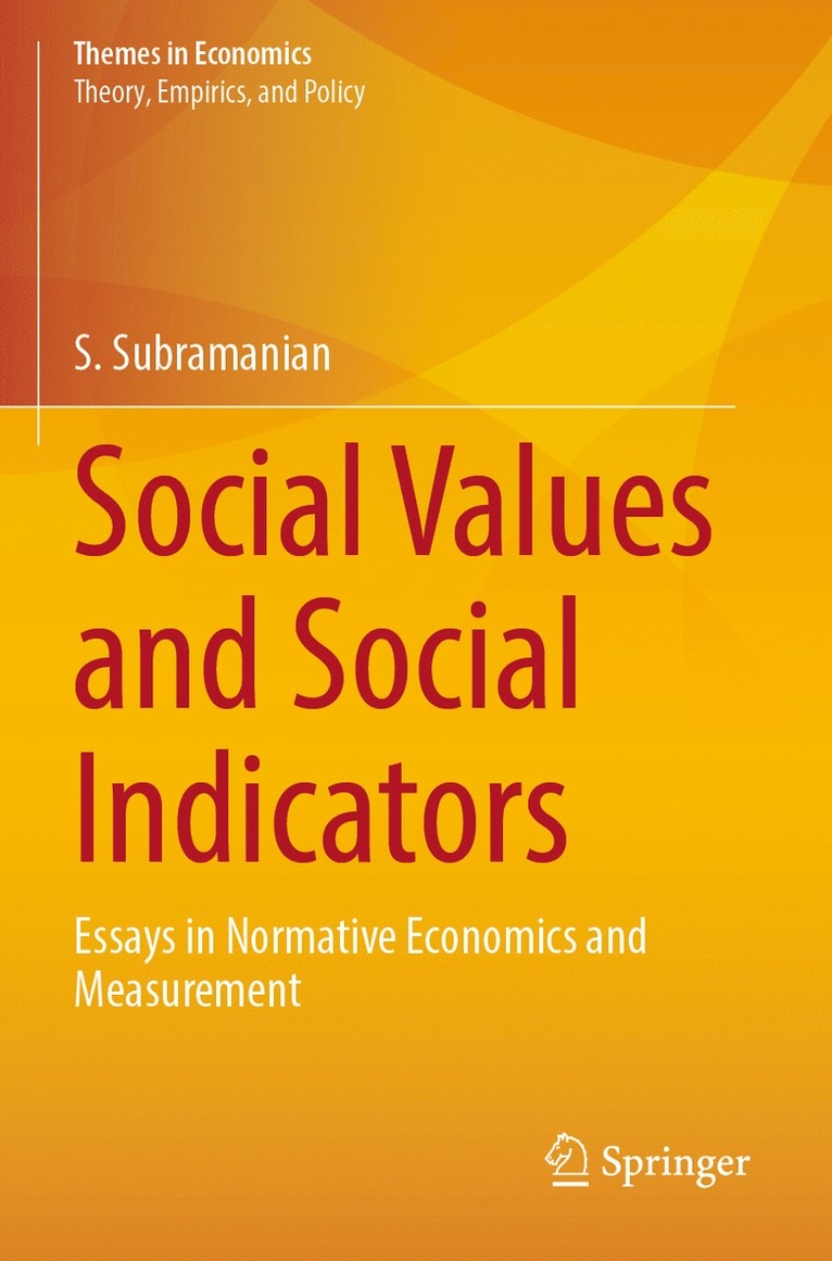 S. Subramanian - Social Values and Social Indicators, Häftad