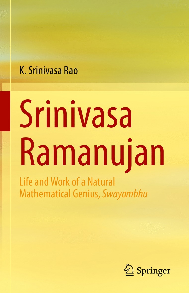 K. Srinivasa Rao - Srinivasa Ramanujan, Inbunden
