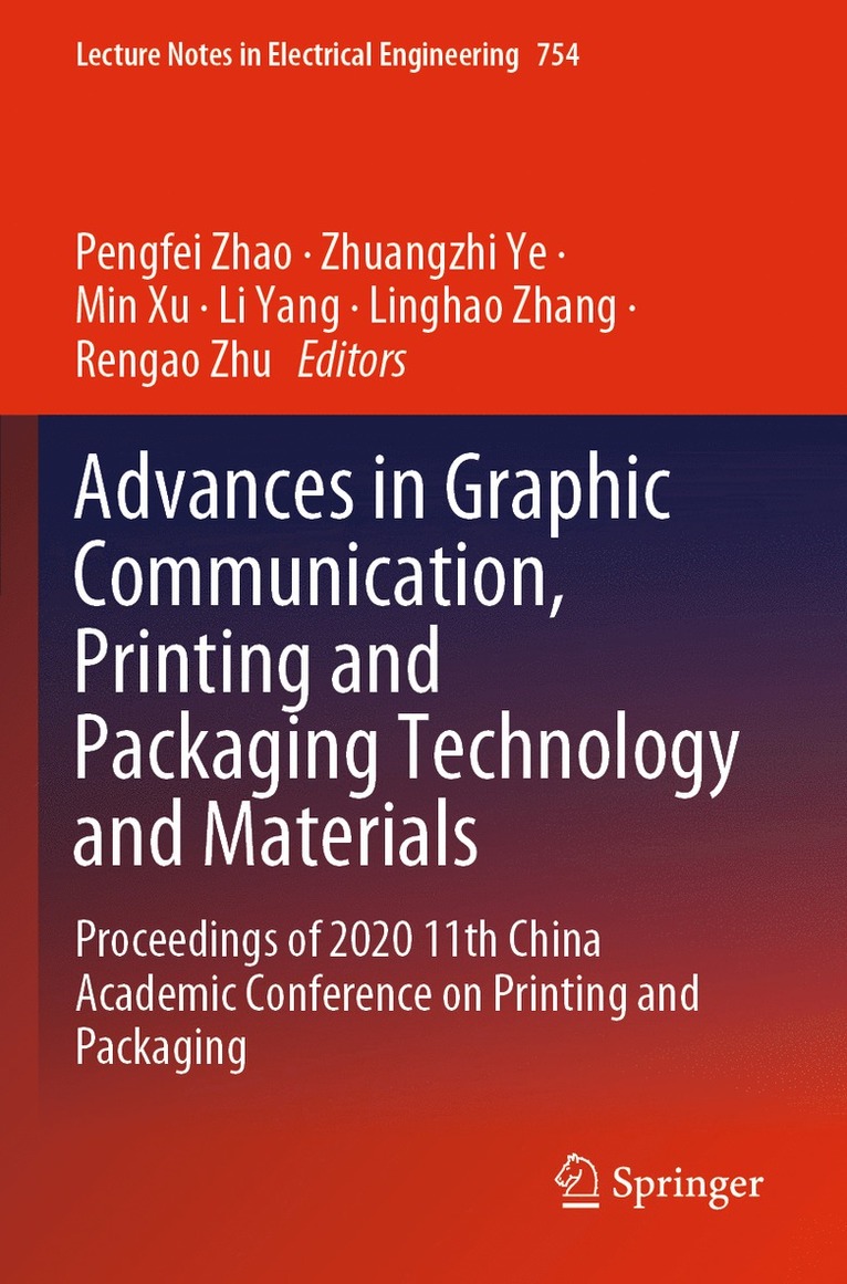 Advances in Graphic Communication, Printing and Packaging Technology and Materials 1