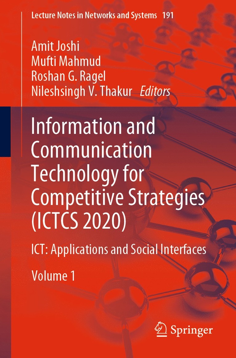 Amit Joshi, Mufti Mahmud, Roshan G. Ragel, Nileshsingh V. Thakur - Information and Communication Technology for Competitive Strategies (ICTCS 2020), Häftad