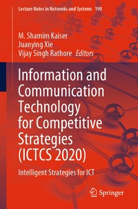 bokomslag Information and Communication Technology for Competitive Strategies (ICTCS 2020)