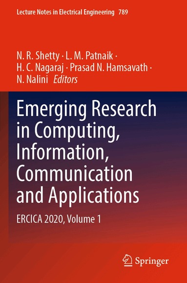 N. R. Shetty, L. M. Patnaik, H. C. Nagaraj, Prasad N. Hamsavath, N. Nalini - Emerging Research in Computing, Information, Communication and Applications, Häftad