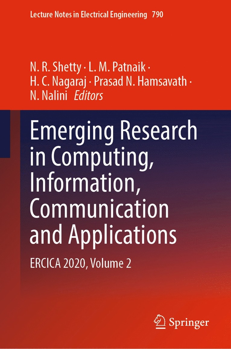 Emerging Research in Computing, Information, Communication and Applications 1