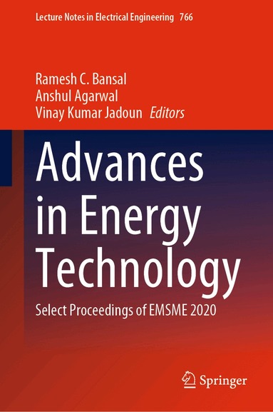 Ramesh C. Bansal, Anshul Agarwal, Vinay Kumar Jadoun - Advances in Energy Technology, Inbunden