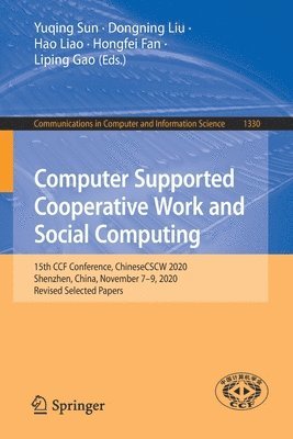 bokomslag Computer Supported Cooperative Work and Social Computing