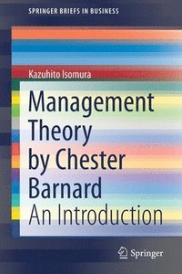 bokomslag Management Theory by Chester Barnard