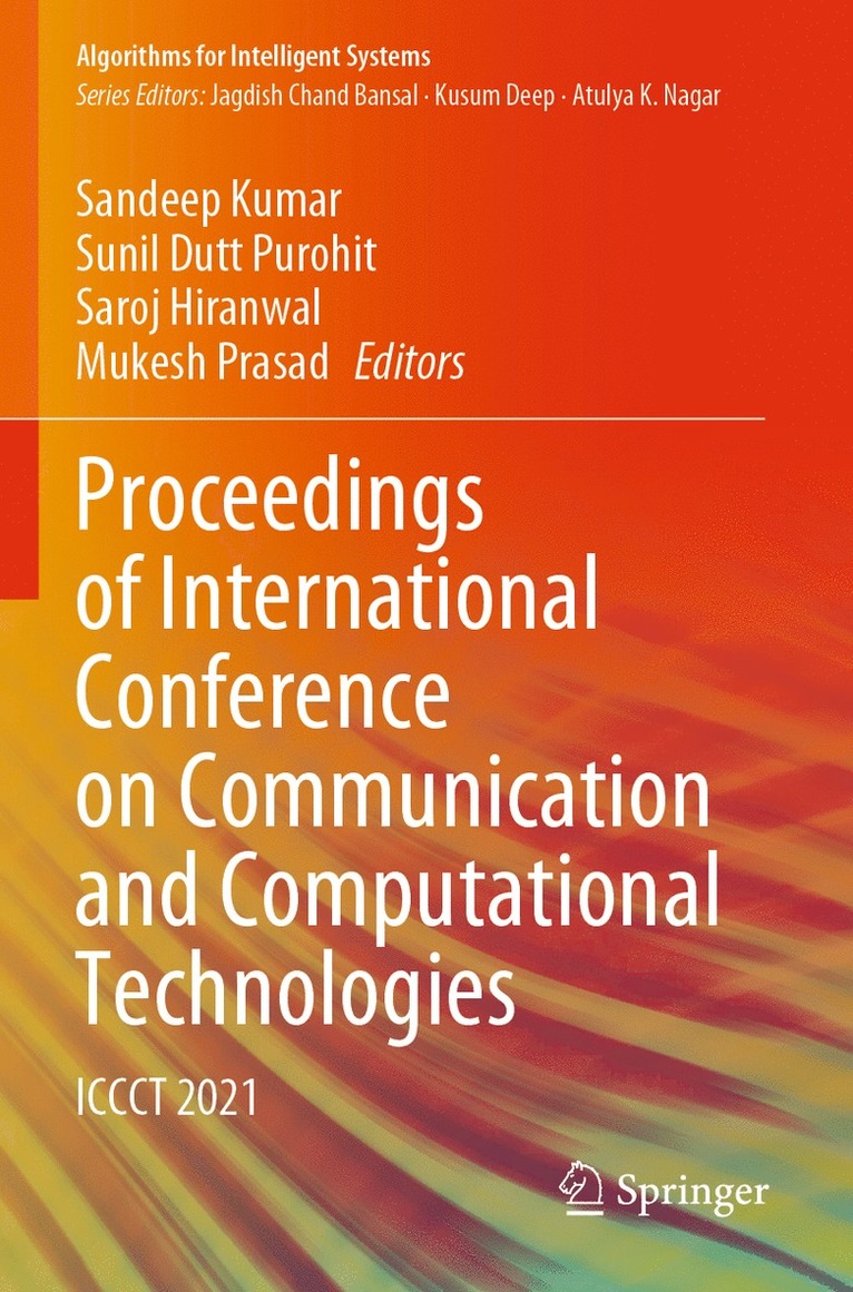 Proceedings of International Conference on Communication and Computational Technologies 1