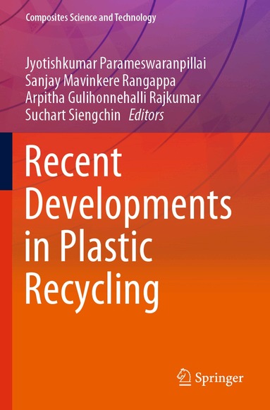 Jyotishkumar Parameswaranpillai, Sanjay Mavinkere Rangappa, Arpitha Gulihonnehalli Rajkumar, Suchart Siengchin - Recent Developments in Plastic Recycling, Häftad