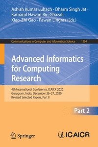 bokomslag Advanced Informatics for Computing Research