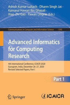 Advanced Informatics for Computing Research 1