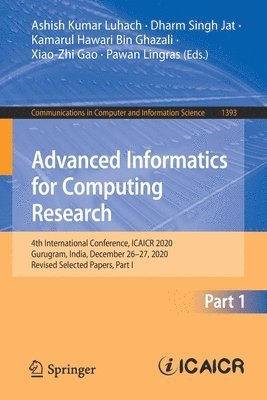 Advanced Informatics for Computing Research 1