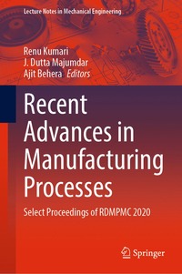 bokomslag Recent Advances in Manufacturing Processes