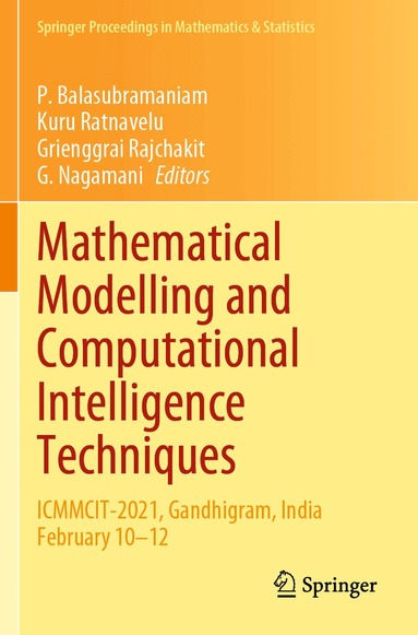 P. Balasubramaniam, Kuru Ratnavelu, Grienggrai Rajchakit, G. Nagamani - Mathematical Modelling and Computational Intelligence Techniques, Häftad