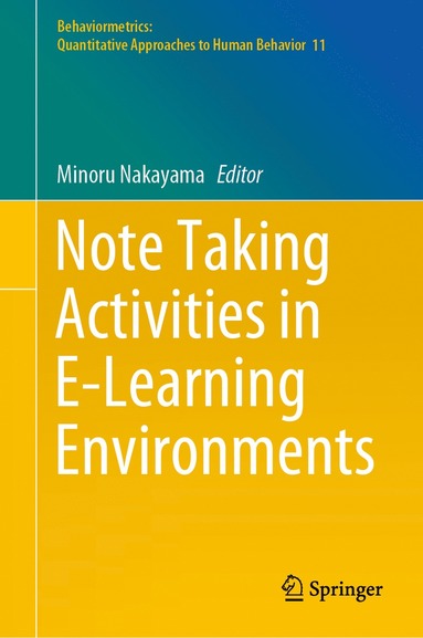 bokomslag Note Taking Activities in E-Learning Environments