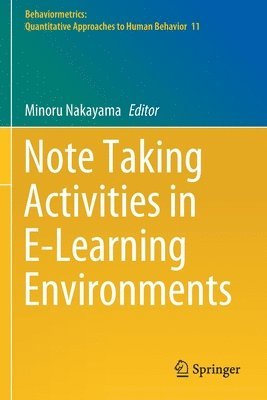 bokomslag Note Taking Activities in E-Learning Environments