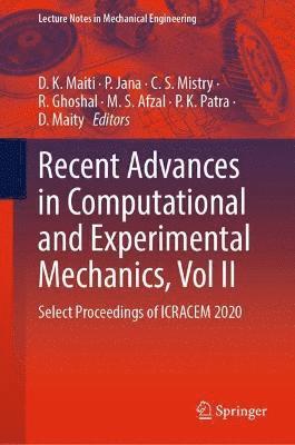 bokomslag Recent Advances in Computational and Experimental Mechanics, Vol II