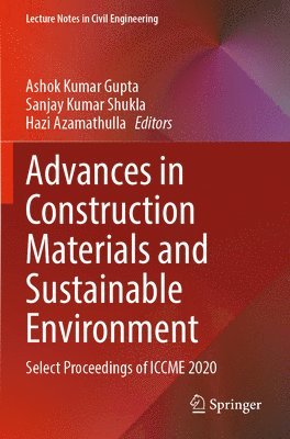 Advances in Construction Materials and Sustainable Environment 1