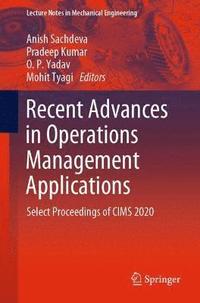 bokomslag Recent Advances in Operations Management Applications