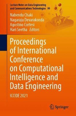 Proceedings of International Conference on Computational Intelligence and Data Engineering 1