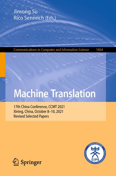 Jinsong Su, Rico Sennrich - Machine Translation, Häftad
