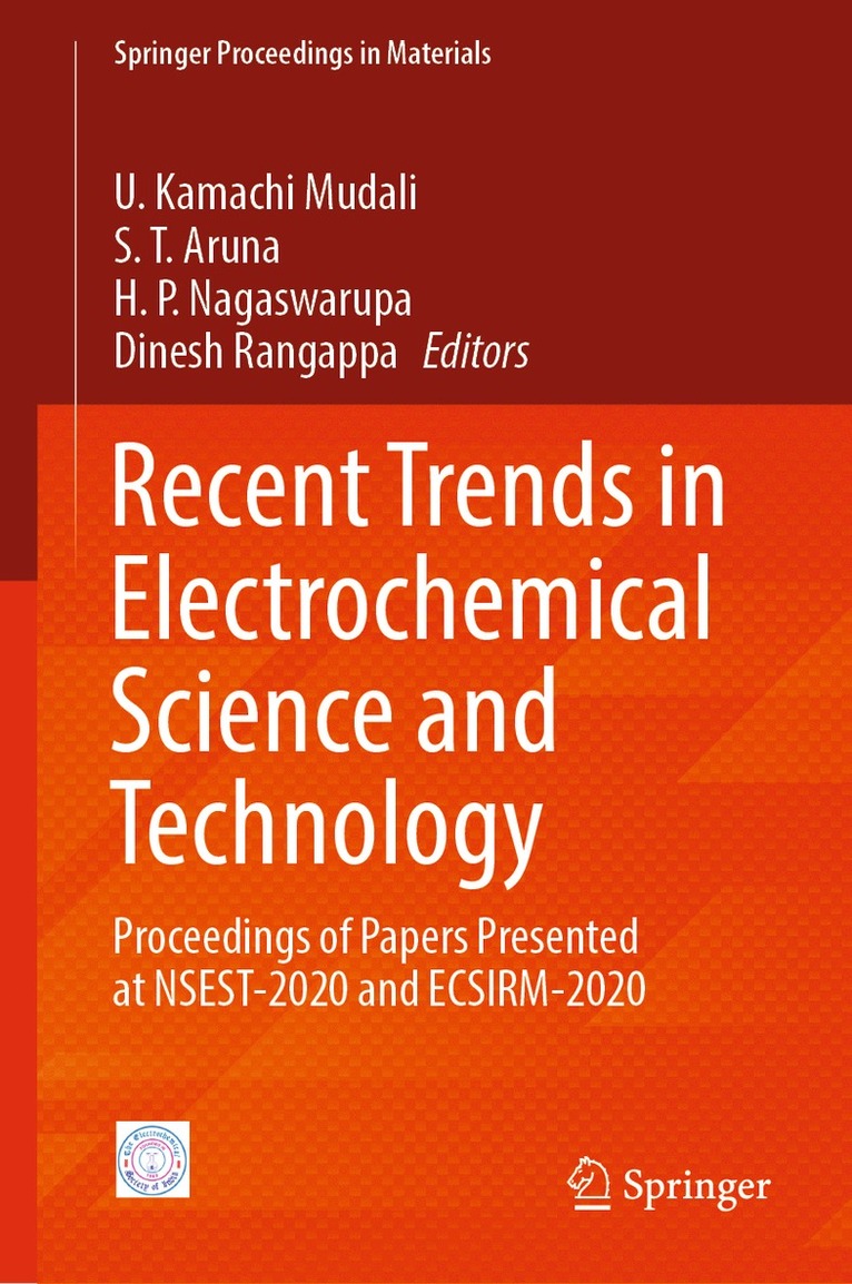 U. Kamachi Mudali, S. T. Aruna, H. P. Nagaswarupa, Dinesh Rangappa - Recent Trends in Electrochemical Science and Technology, Inbunden