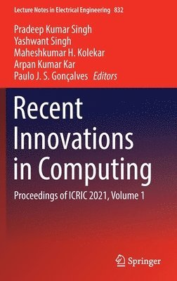 bokomslag Recent Innovations in Computing