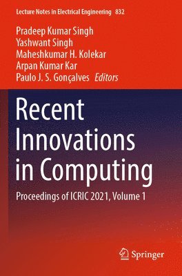 bokomslag Recent Innovations in Computing