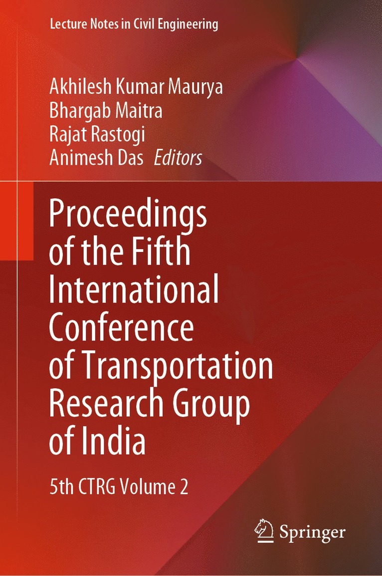 Proceedings of the Fifth International Conference of Transportation Research Group of India