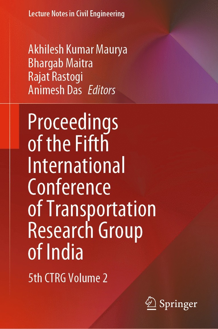 Proceedings of the Fifth International Conference of Transportation Research Group of India 1