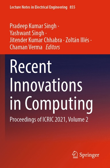 bokomslag Recent Innovations in Computing