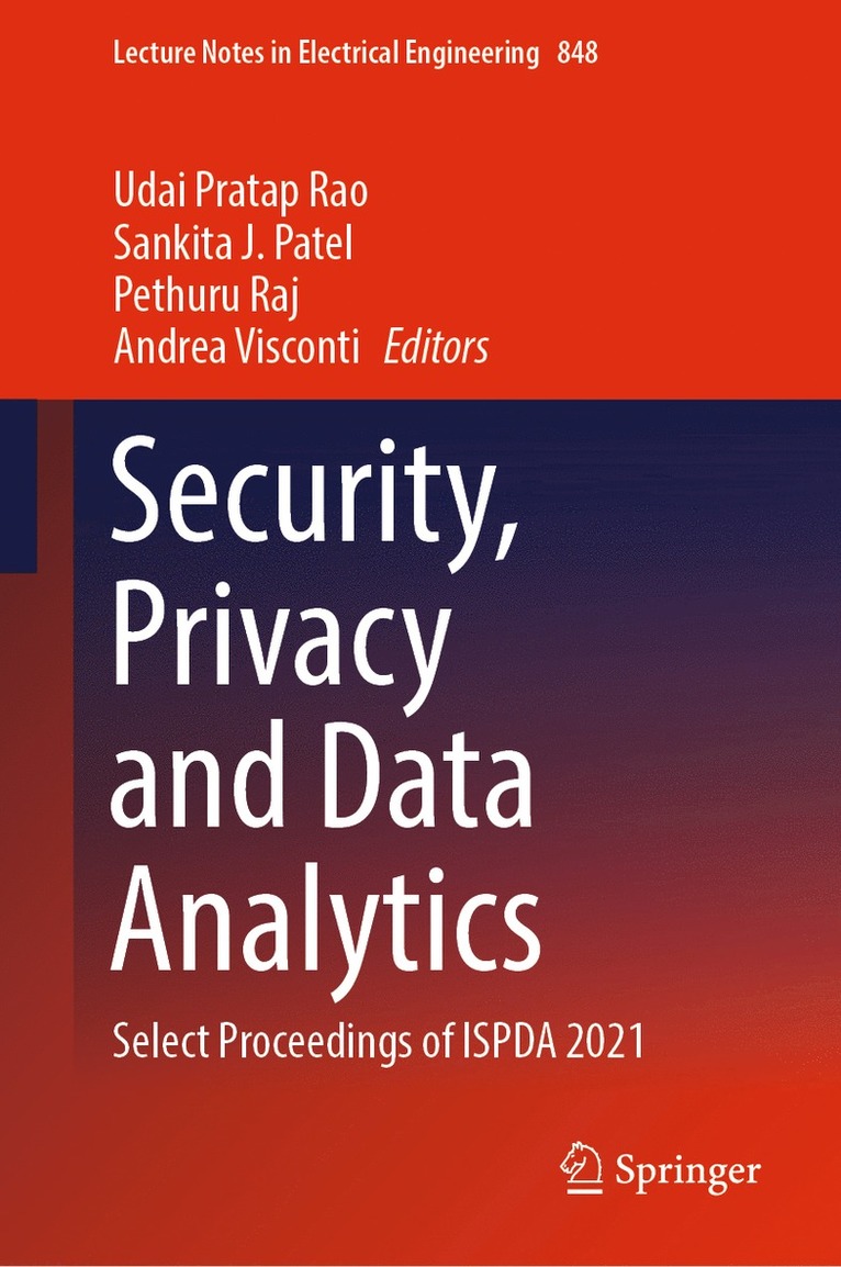 Security, Privacy and Data Analytics 1