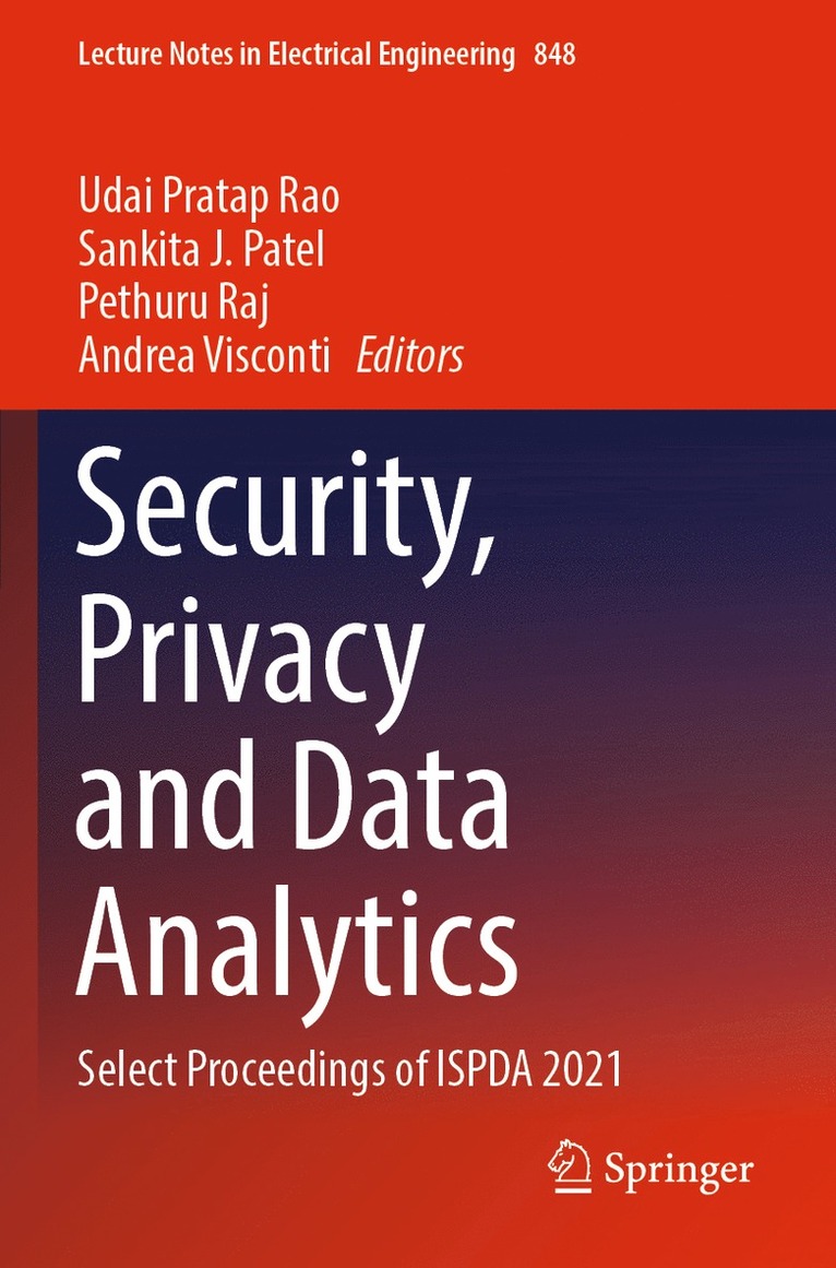 Security, Privacy and Data Analytics 1