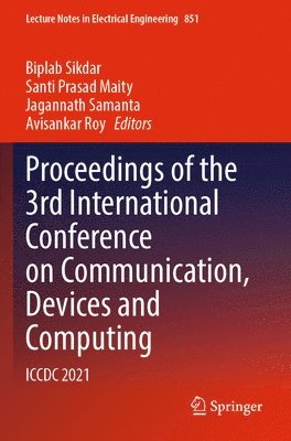 bokomslag Proceedings of the 3rd International Conference on Communication, Devices and Computing