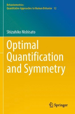 bokomslag Optimal Quantification and Symmetry