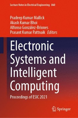 bokomslag Electronic Systems and Intelligent Computing