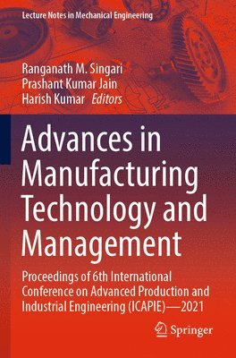 Advances in Manufacturing Technology and Management